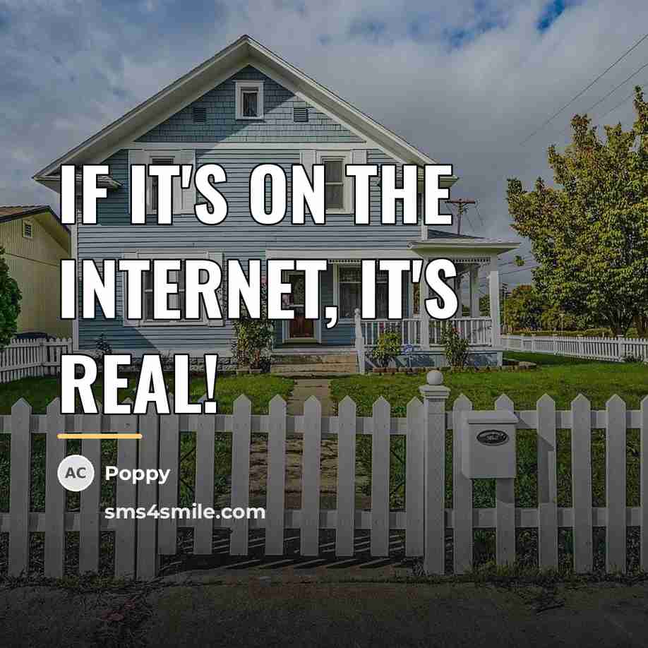 “If it's on the Internet, it's real!…” quote by Poppy