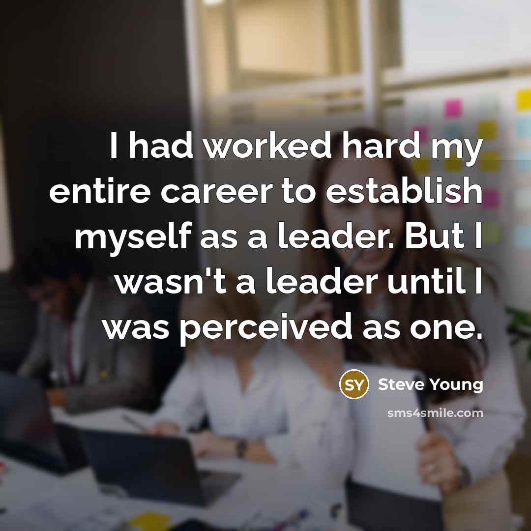 “I had worked hard my entire career to establish myself…” quote by Steve Young