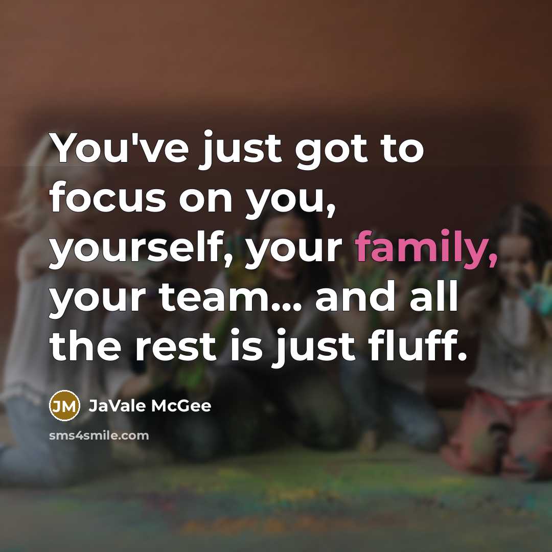 “You've just got to focus on you, yourself, your family,…” quote by JaVale McGee