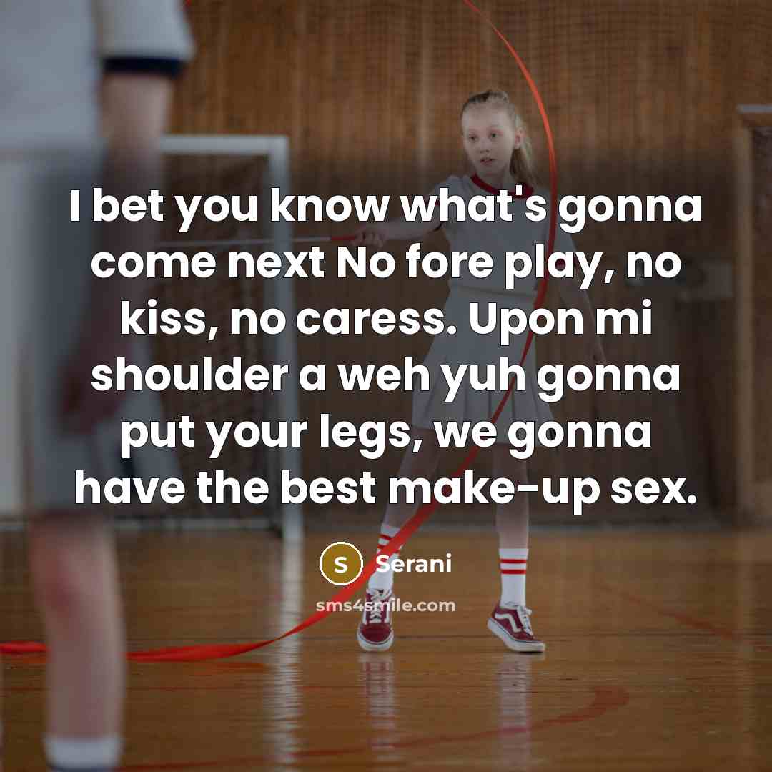 “I bet you know what's gonna come next No fore…” quote by Serani