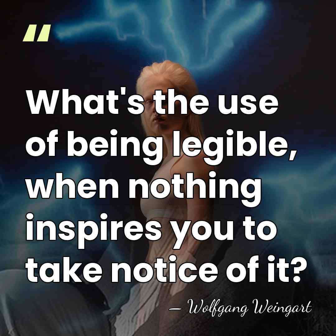 What's the use of being legible, when nothing inspires you to take&hellip; - Wolfgang Weingart