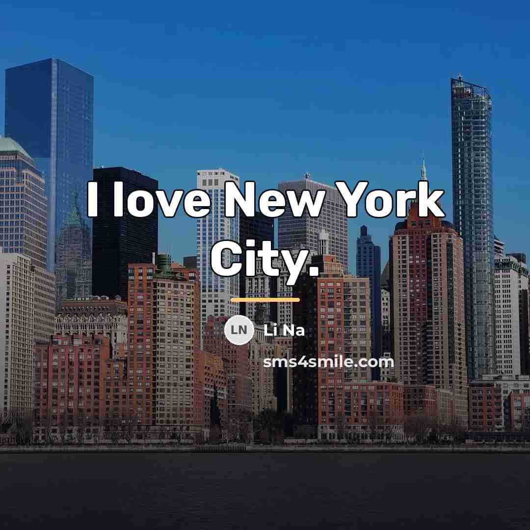 “I love New York City.…” quote by Li Na