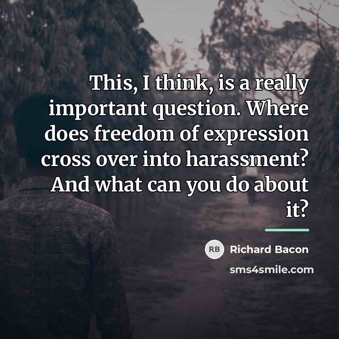 “This, I think, is a really important question. Where does…” quote by Richard Bacon