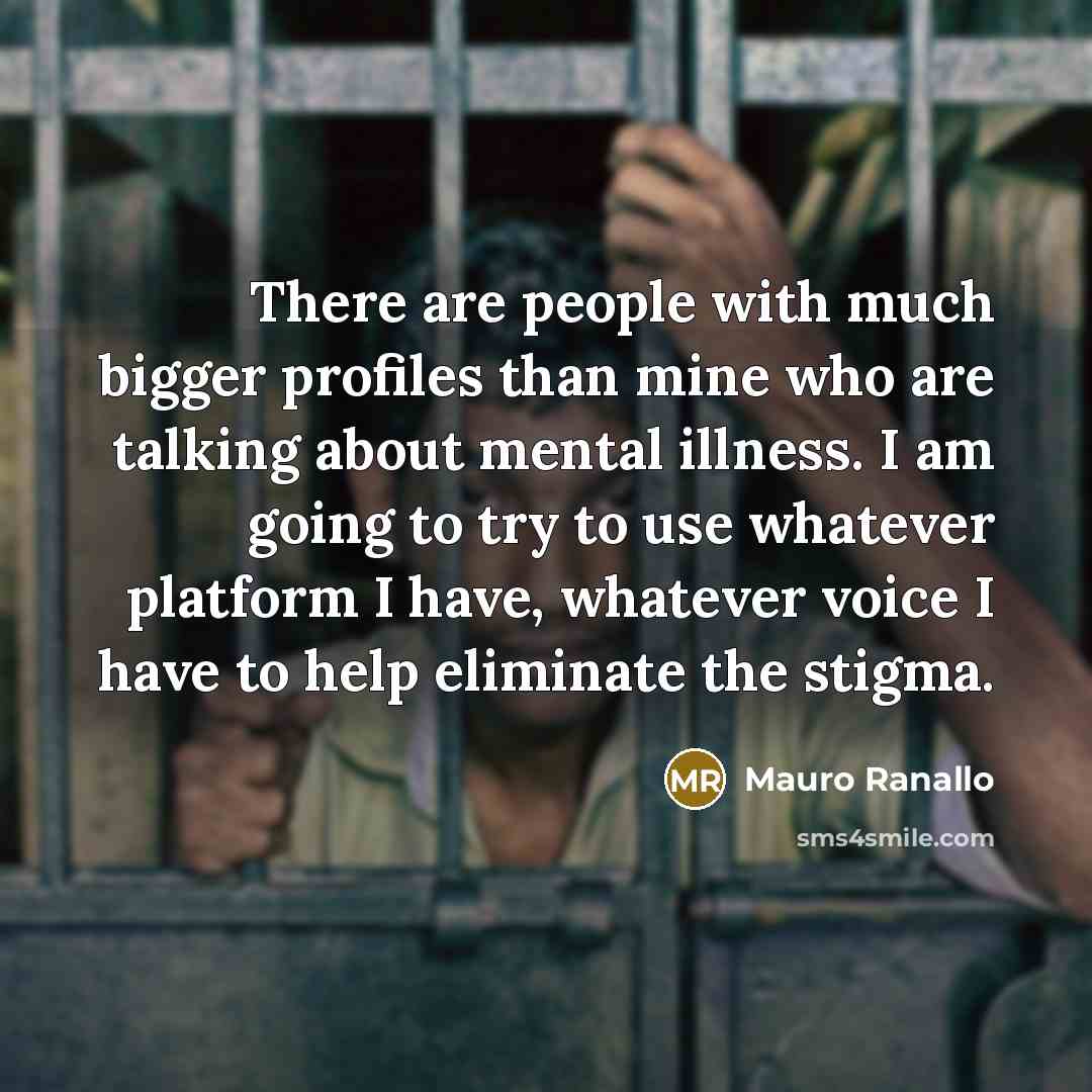 “There are people with much bigger profiles than mine who…” quote by Mauro Ranallo