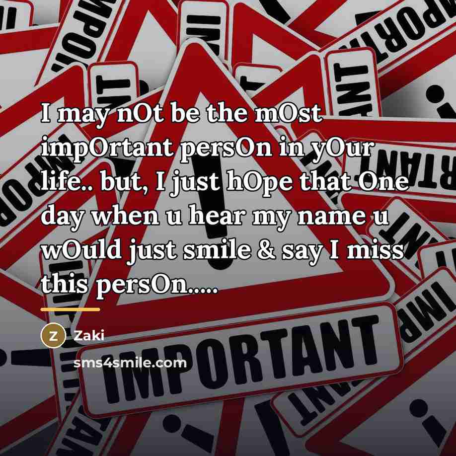 “I may nOt be the mOst impOrtant persOn in yOur…” quote by Zaki