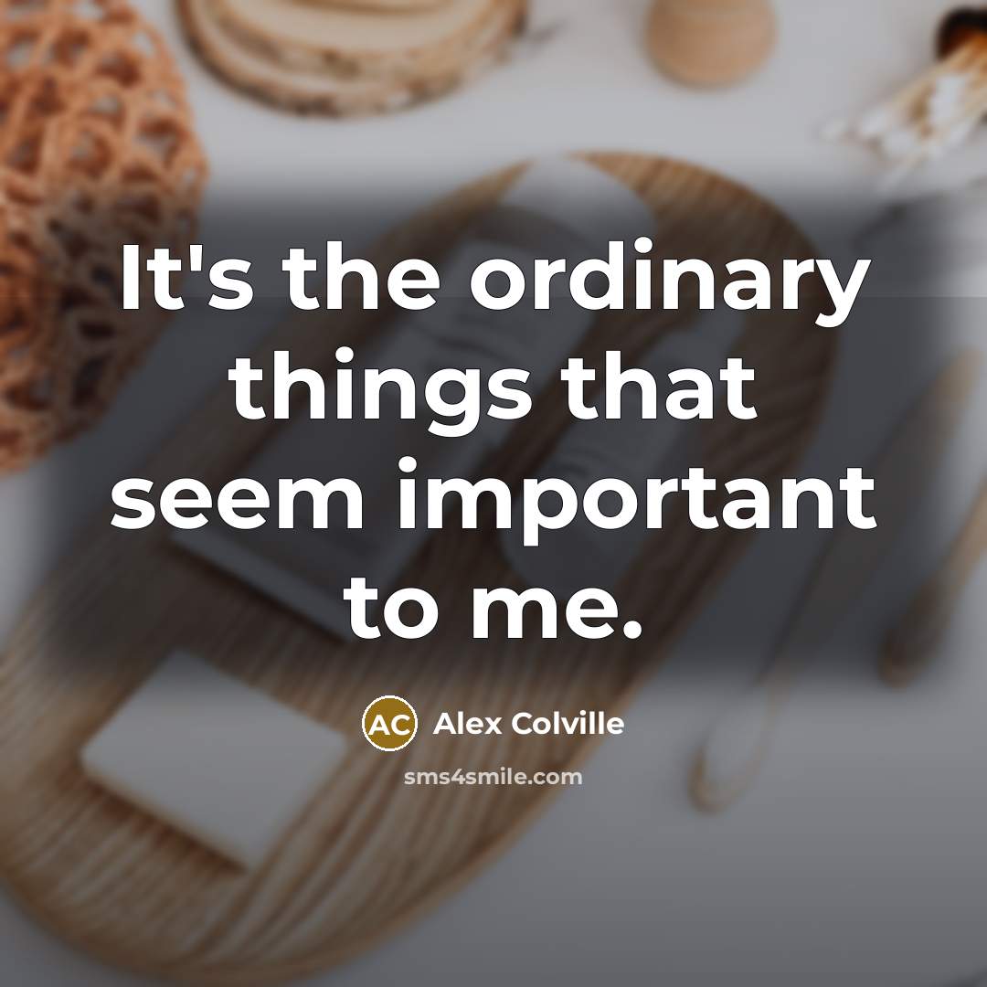 “It's the ordinary things that seem important to me.…” quote by Alex Colville