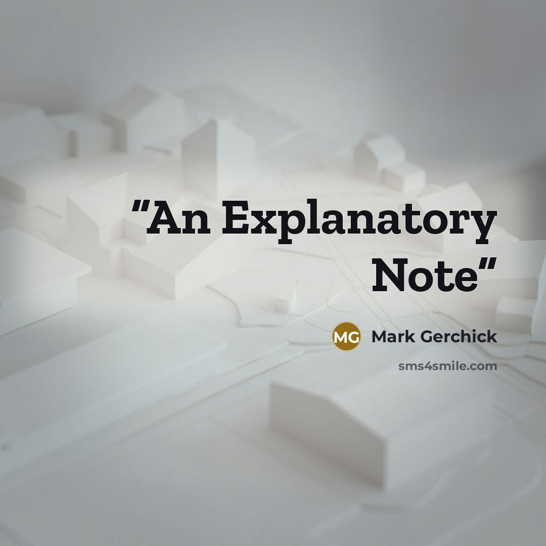 “An Explanatory Note” quote by Mark Gerchick