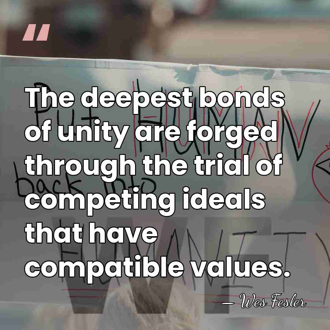 The deepest bonds of unity are forged through the trial of competing&hellip; - Wes Fesler