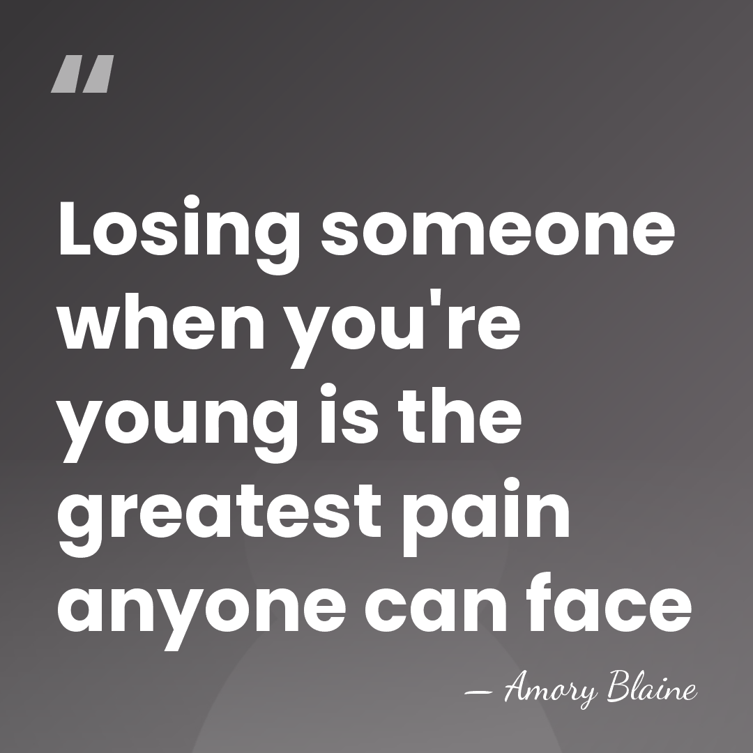 Losing someone when you're young is the greatest pain anyone can face - Amory Blaine