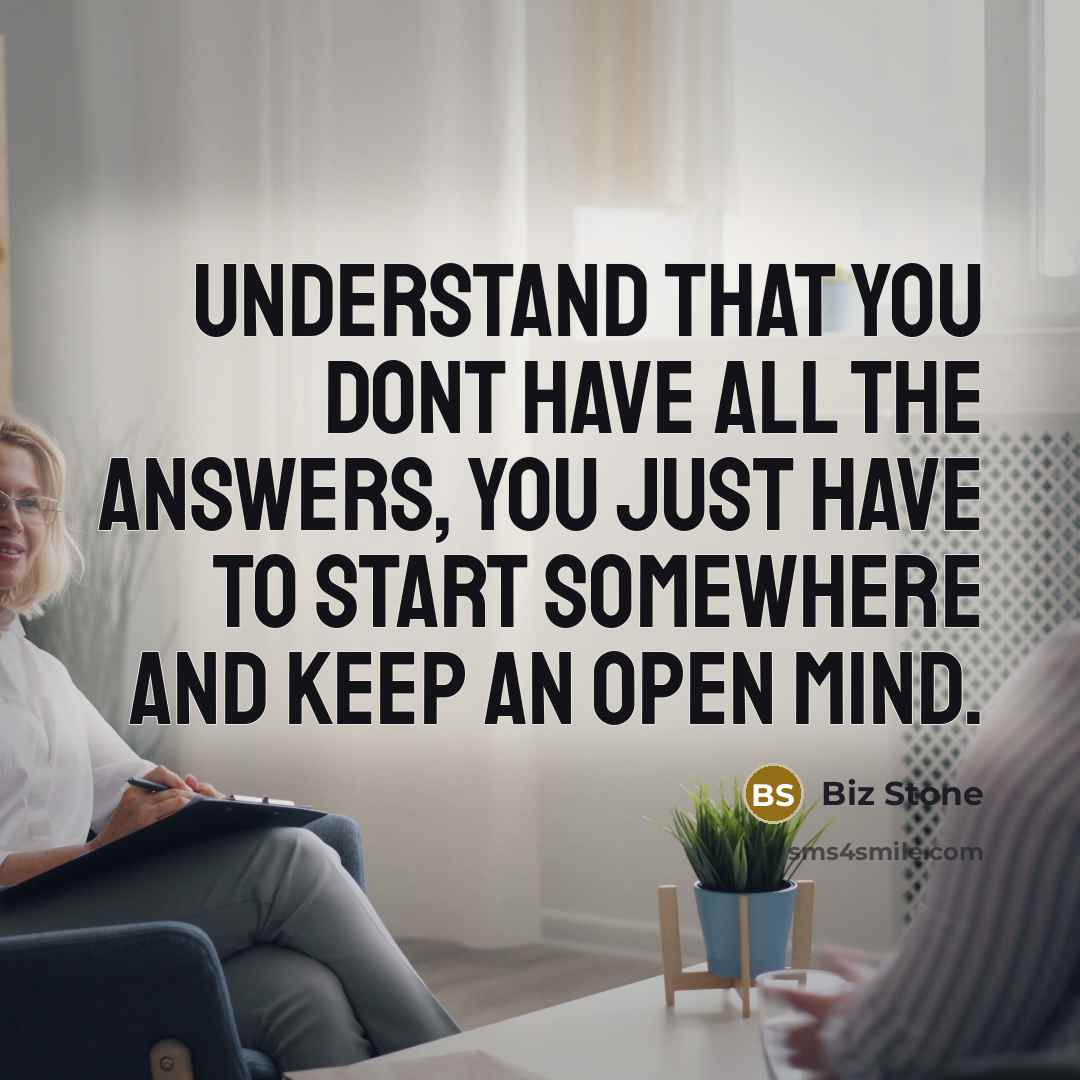 “Understand that you dont have all the answers, you just…” quote by Biz Stone