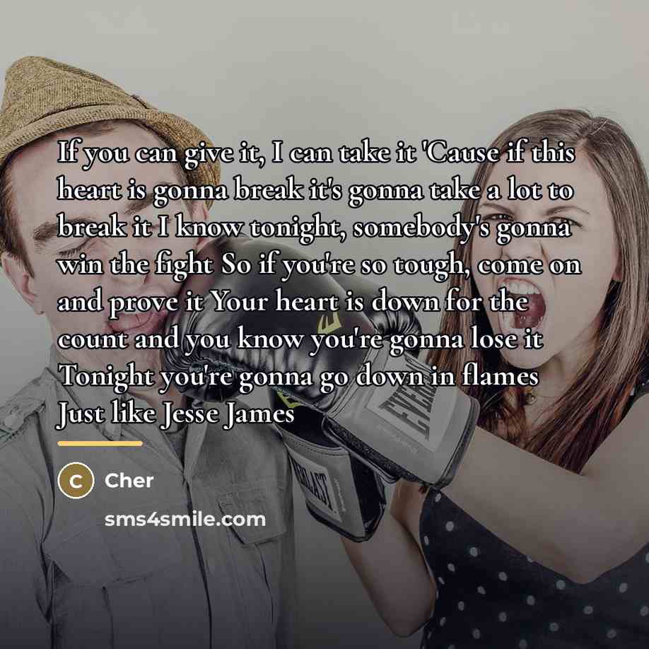 “If you can give it, I can take it 'Cause…” quote by Cher