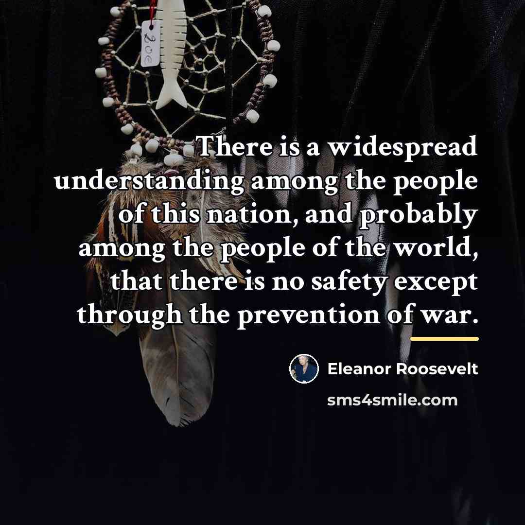 “There is a widespread understanding among the people of this…” quote by Eleanor Roosevelt