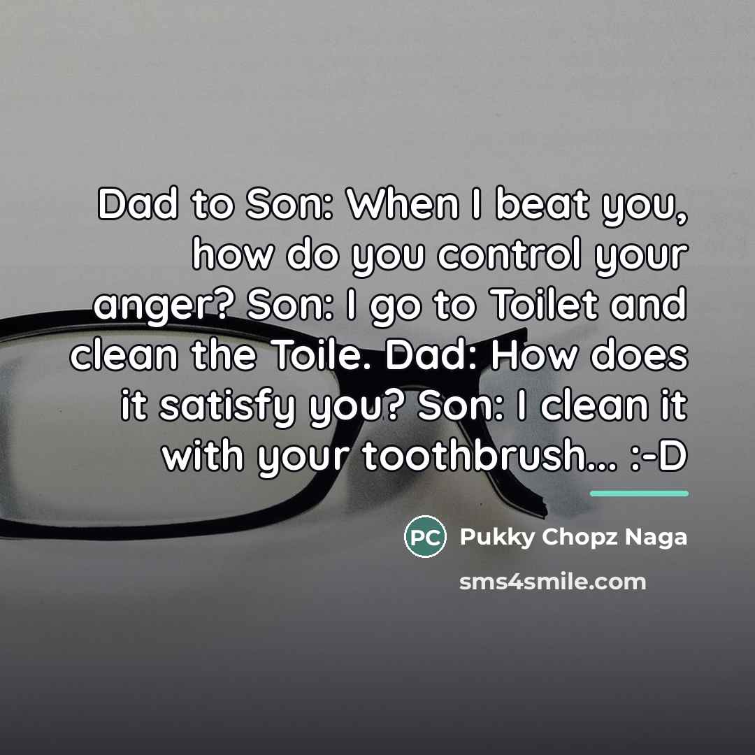 “Dad to Son: When I beat you, how do you…” quote by Pukky Chopz Naga