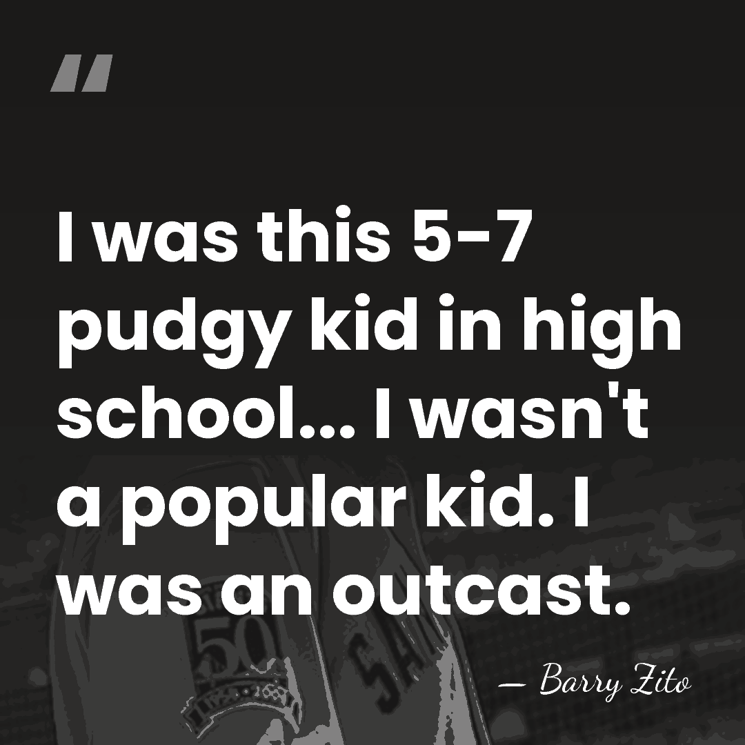 I was this 5-7 pudgy kid in high school... I wasn't a&hellip; - Barry Zito