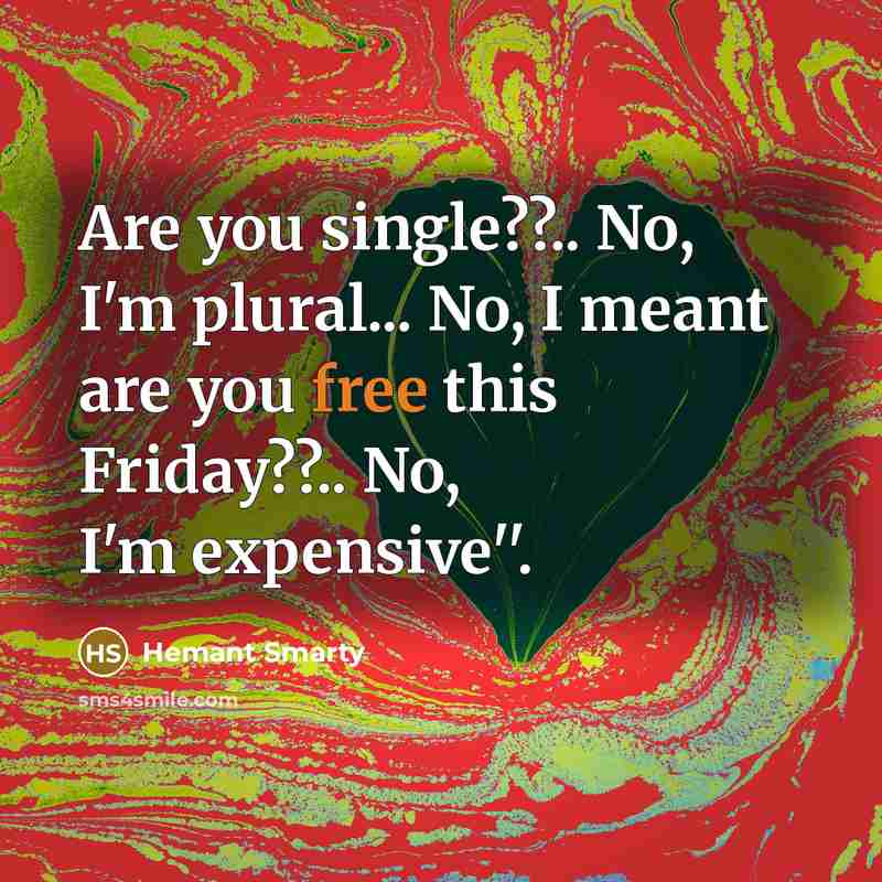 “Are you single??.. No, I'm plural... No, I meant are…” quote by Hemant Smarty