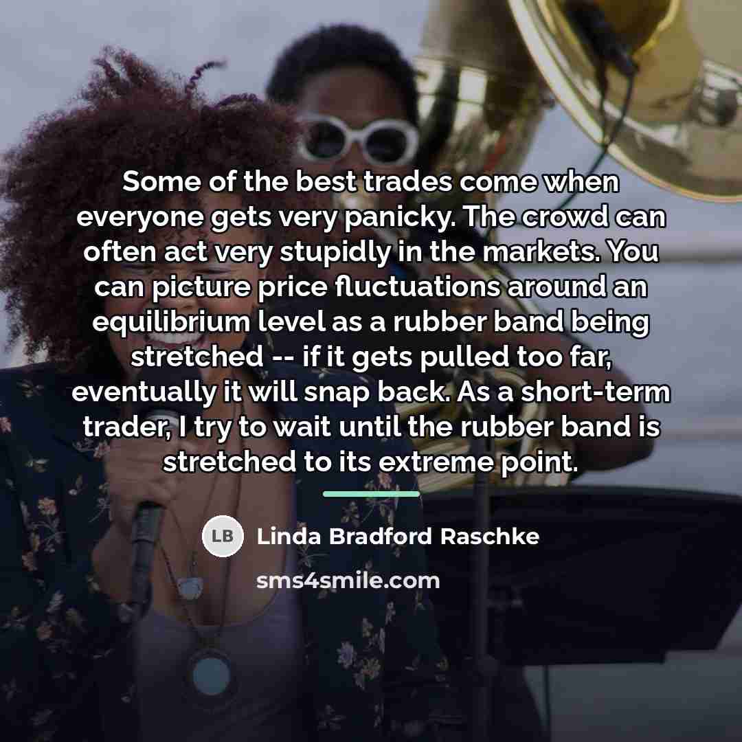 “Some of the best trades come when everyone gets very…” quote by Linda Bradford Raschke