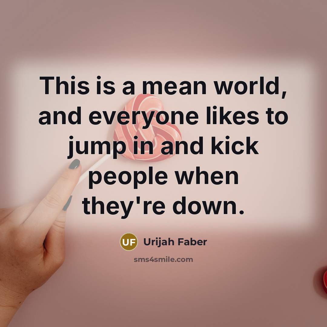 “This is a mean world, and everyone likes to jump…” quote by Urijah Faber