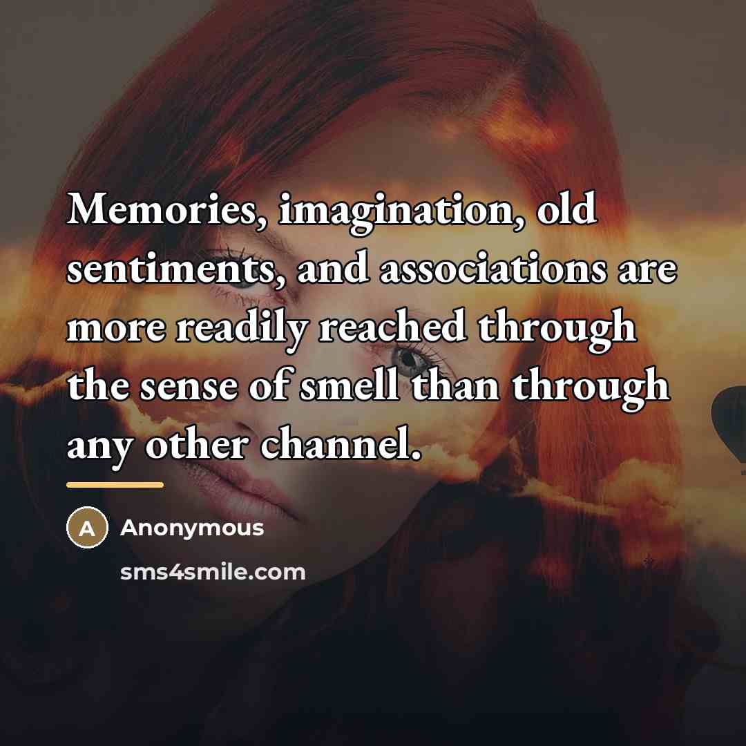 “Memories, imagination, old sentiments, and associations are more readily reached…” quote by Anonymous
