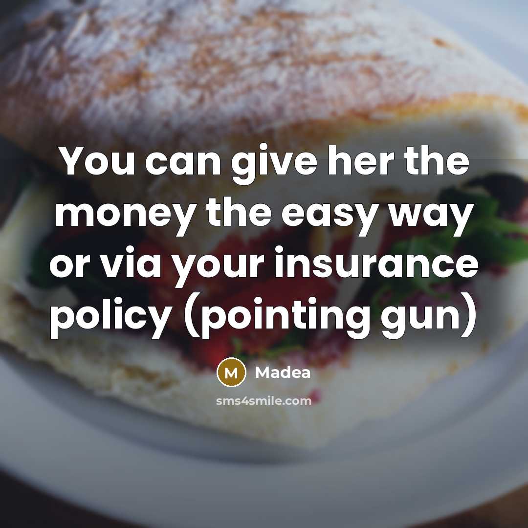 “You can give her the money the easy way or…” quote by Madea
