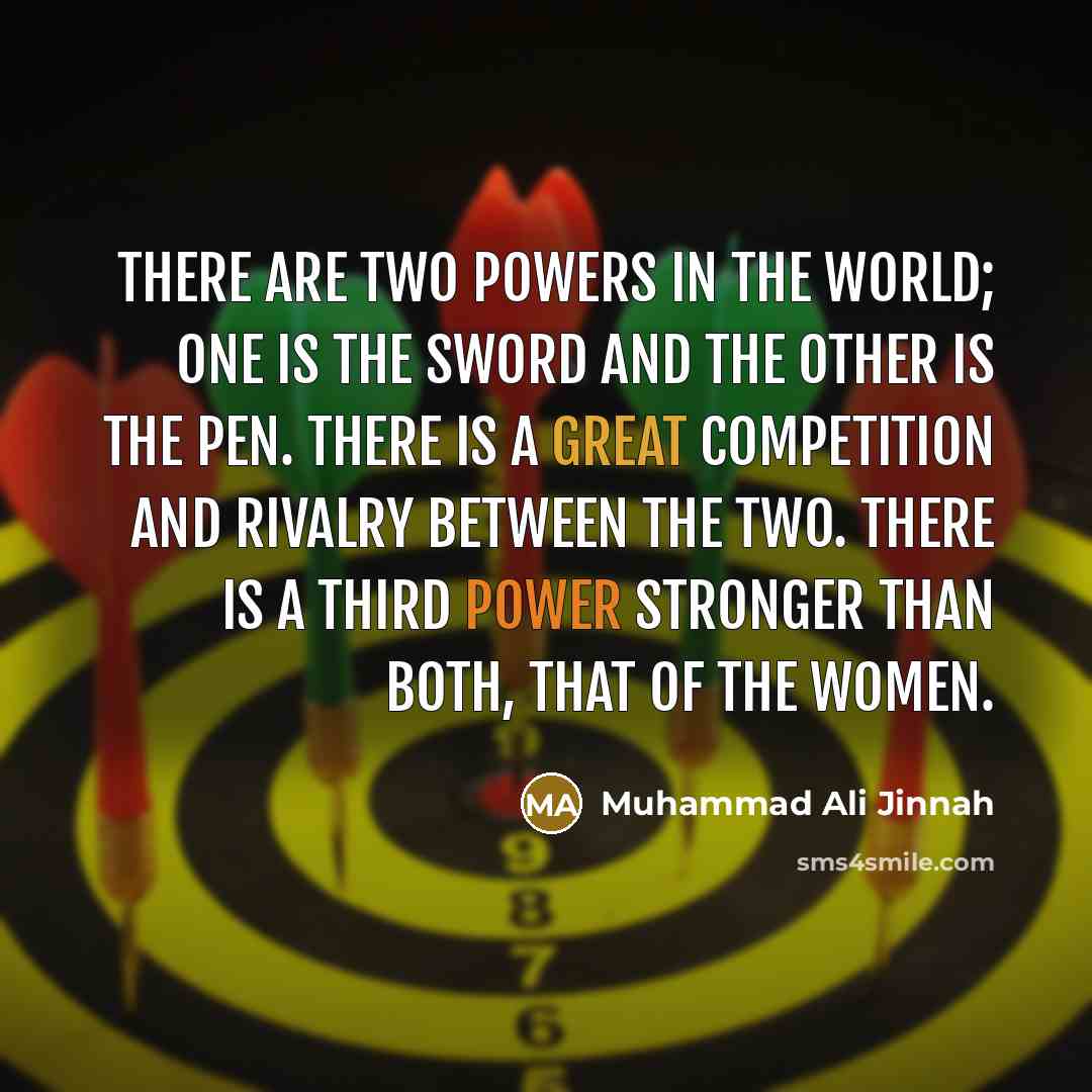 “There are two powers in the world; one is the…” quote by Muhammad Ali Jinnah