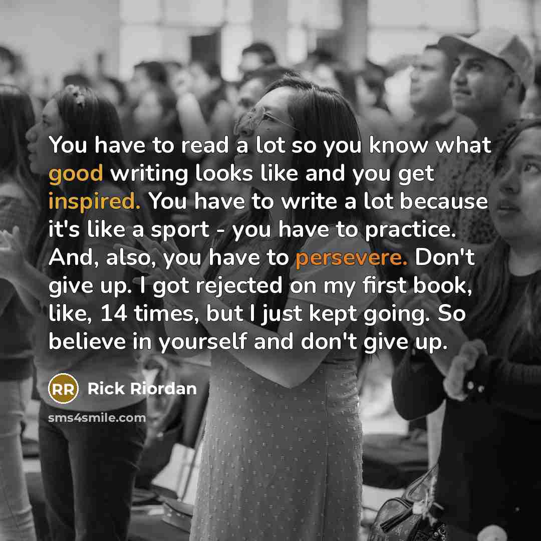 “You have to read a lot so you know what…” quote by Rick Riordan