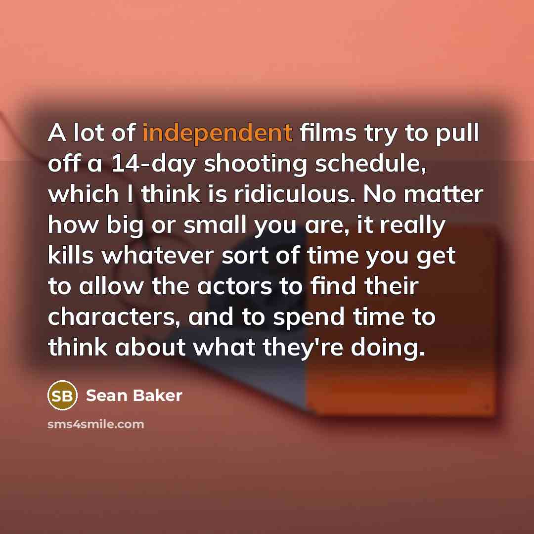“A lot of independent films try to pull off a…” quote by Sean Baker