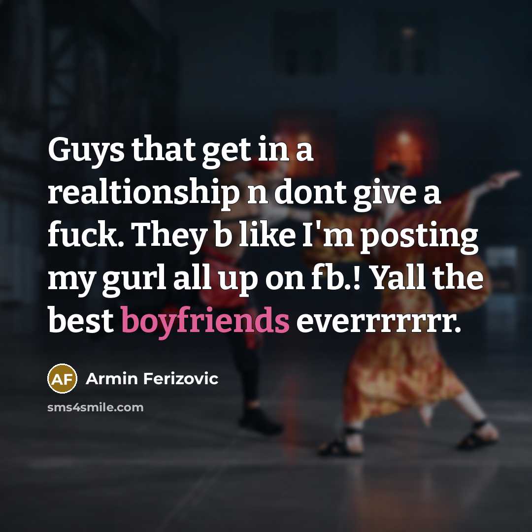 “Guys that get in a realtionship n dont give a…” quote by Armin Ferizovic