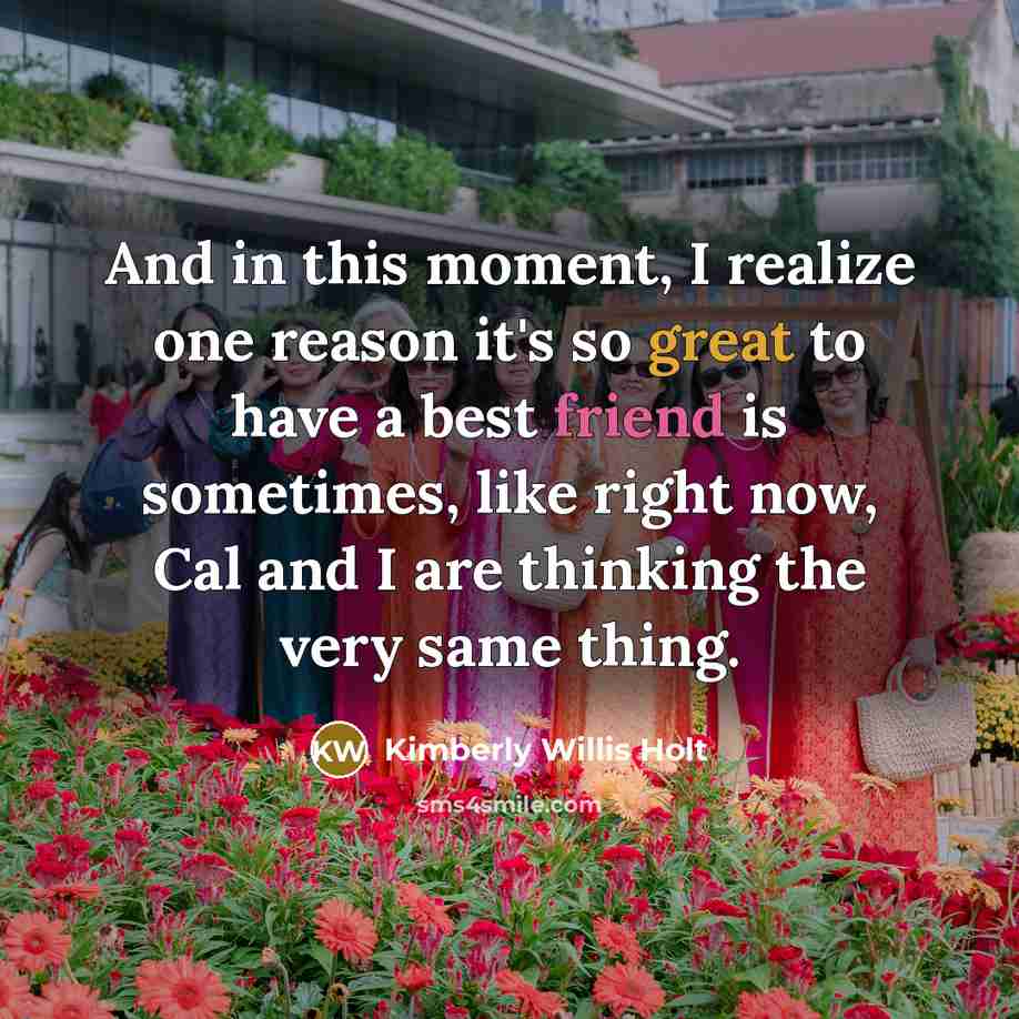 “And in this moment, I realize one reason it's so…” quote by Kimberly Willis Holt