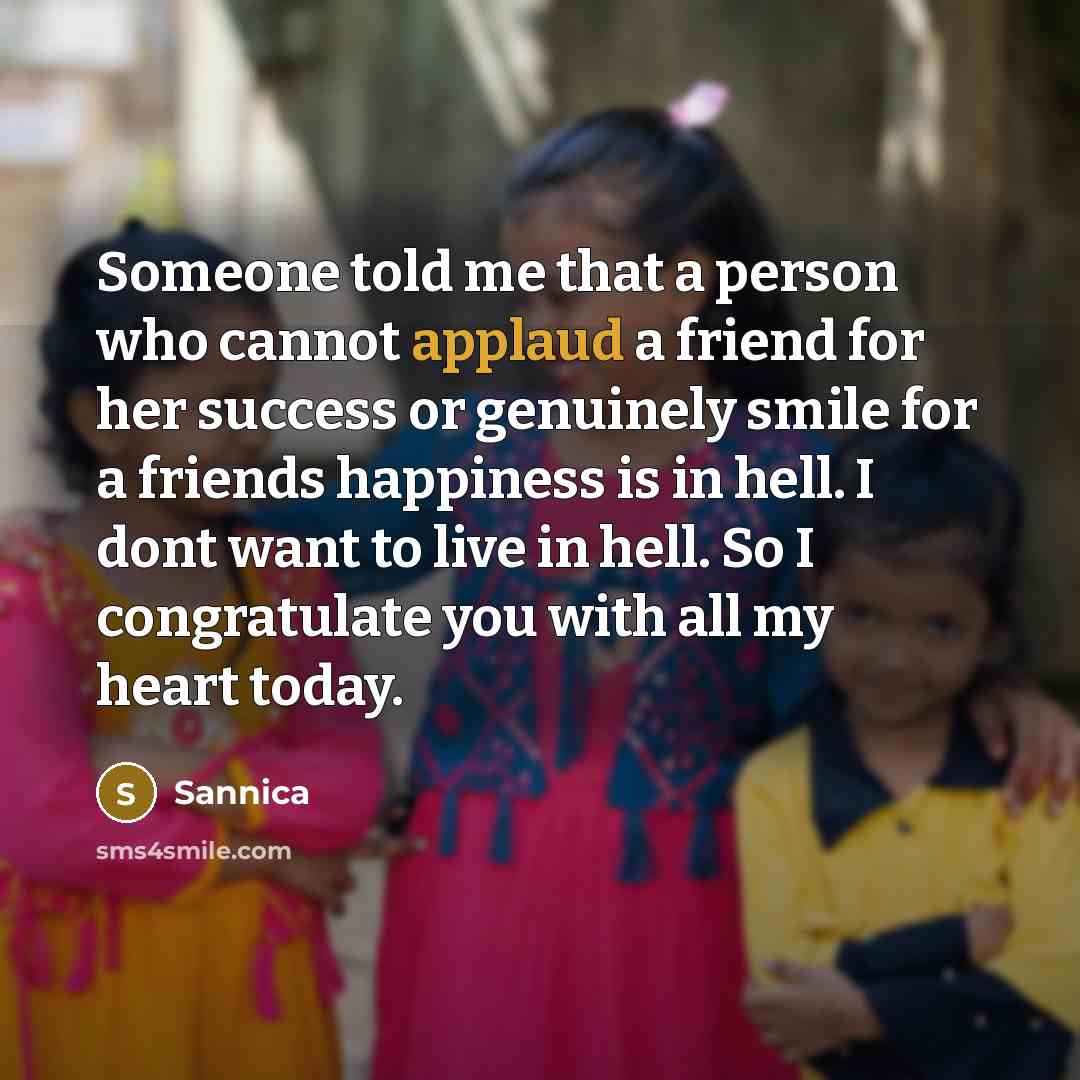 “Someone told me that a person who cannot applaud a…” quote by Sannica