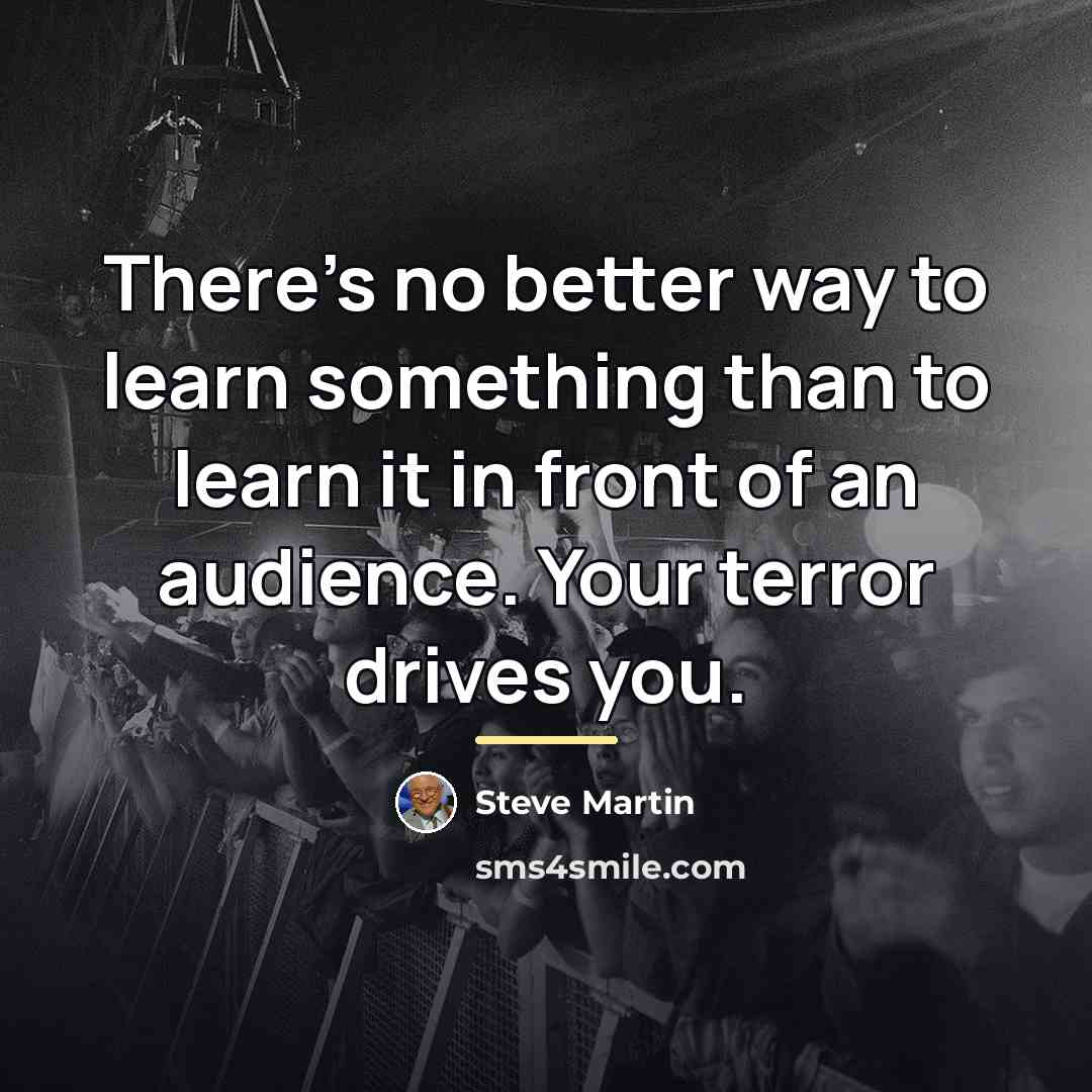 “There's no better way to learn something than to learn…” quote by Steve Martin