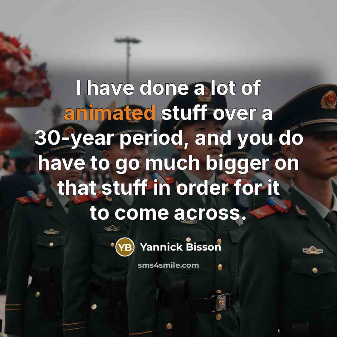“I have done a lot of animated stuff over a…” quote by Yannick Bisson