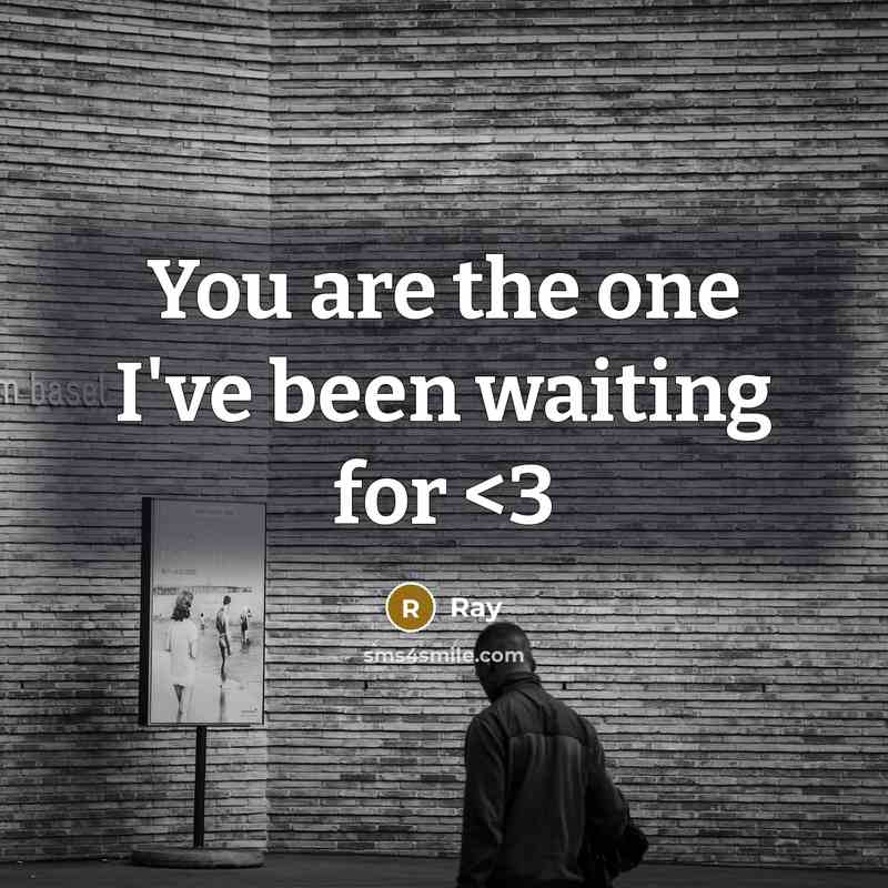 “You are the one I've been waiting for” quote by Ray