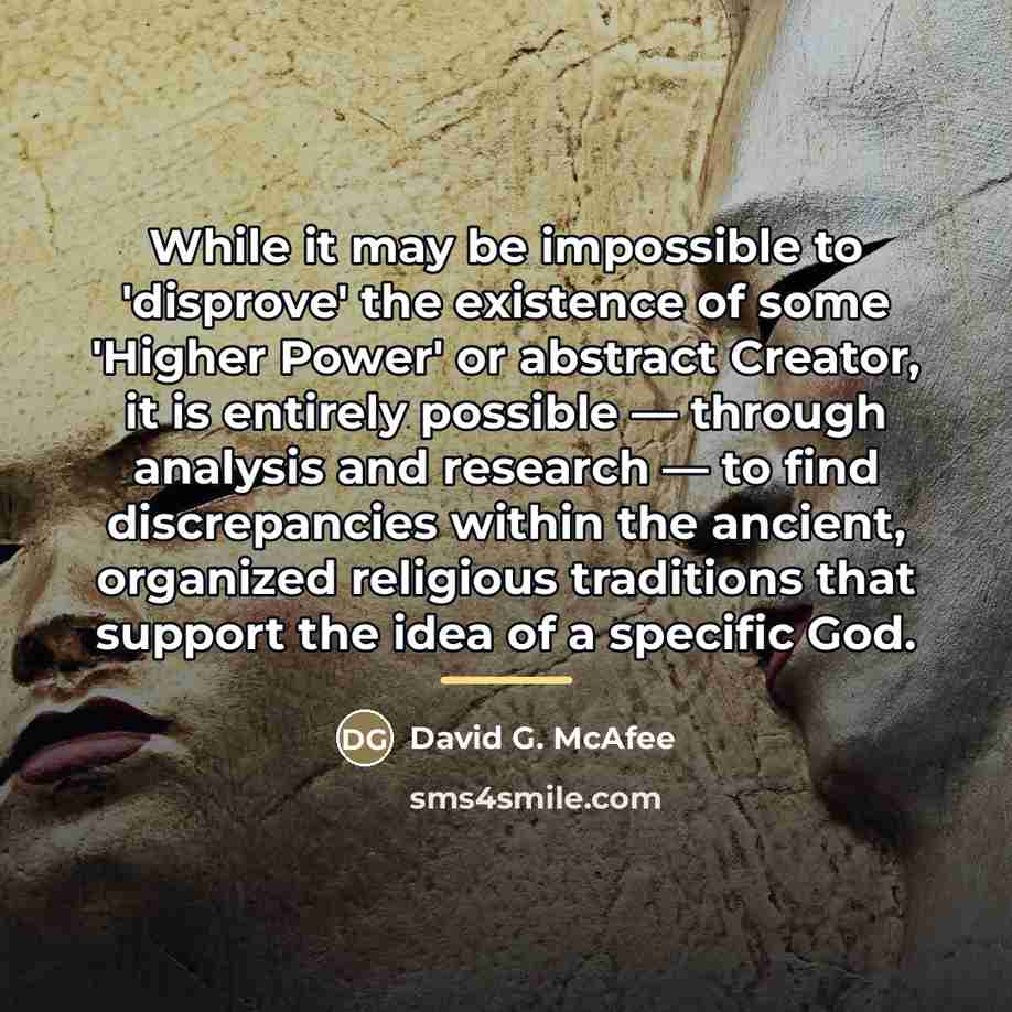 “While it may be impossible to 'disprove' the existence of…” quote by David G. McAfee