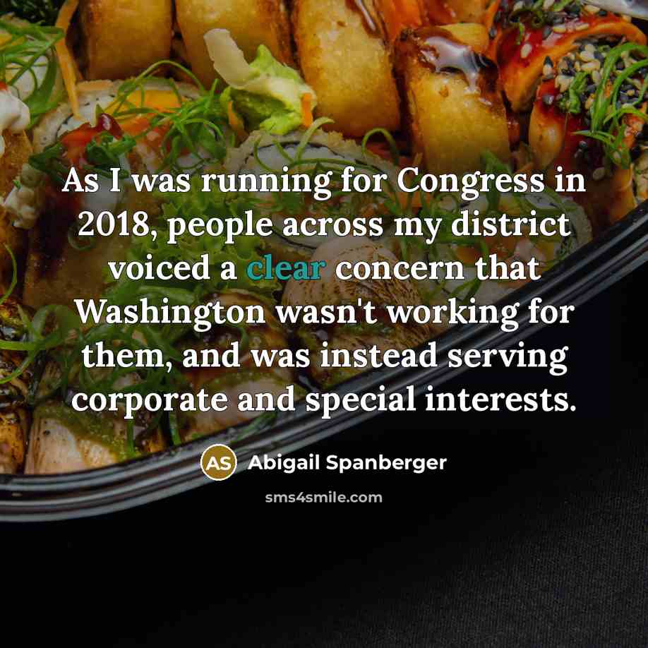 “As I was running for Congress in 2018, people across…” quote by Abigail Spanberger