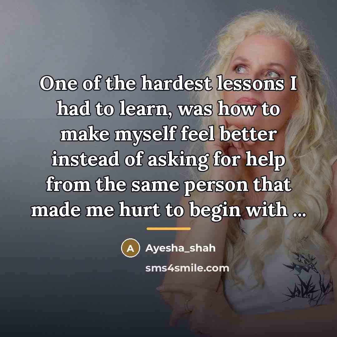 “One of the hardest lessons I had to learn, was…” quote by Ayesha_Shah