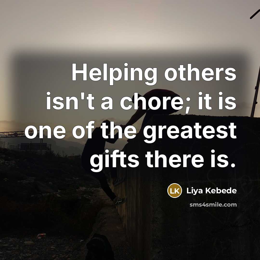 “Helping others isn't a chore; it is one of the…” quote by Liya Kebede