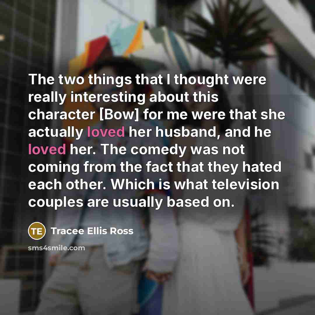“The two things that I thought were really interesting about…” quote by Tracee Ellis Ross