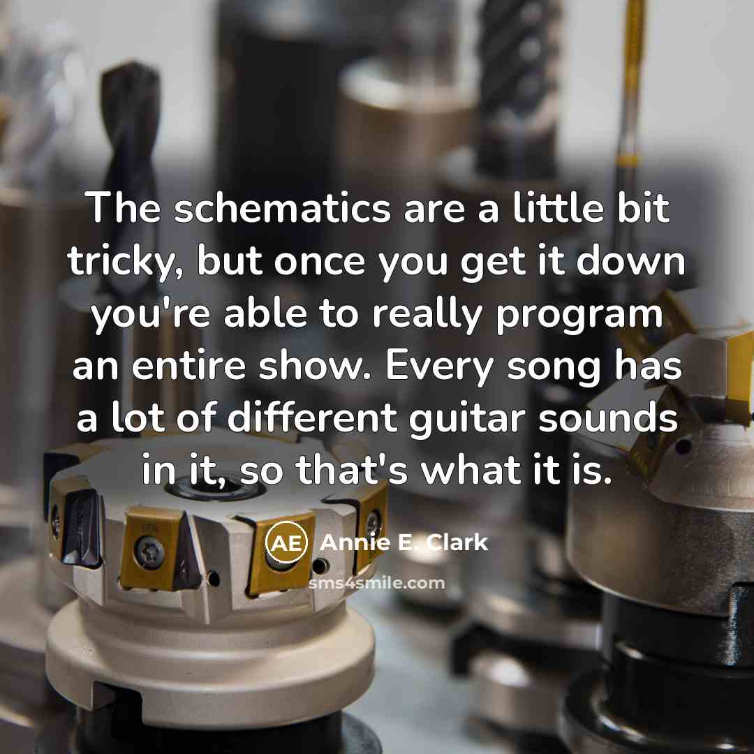 “The schematics are a little bit tricky, but once you…” quote by Annie E. Clark
