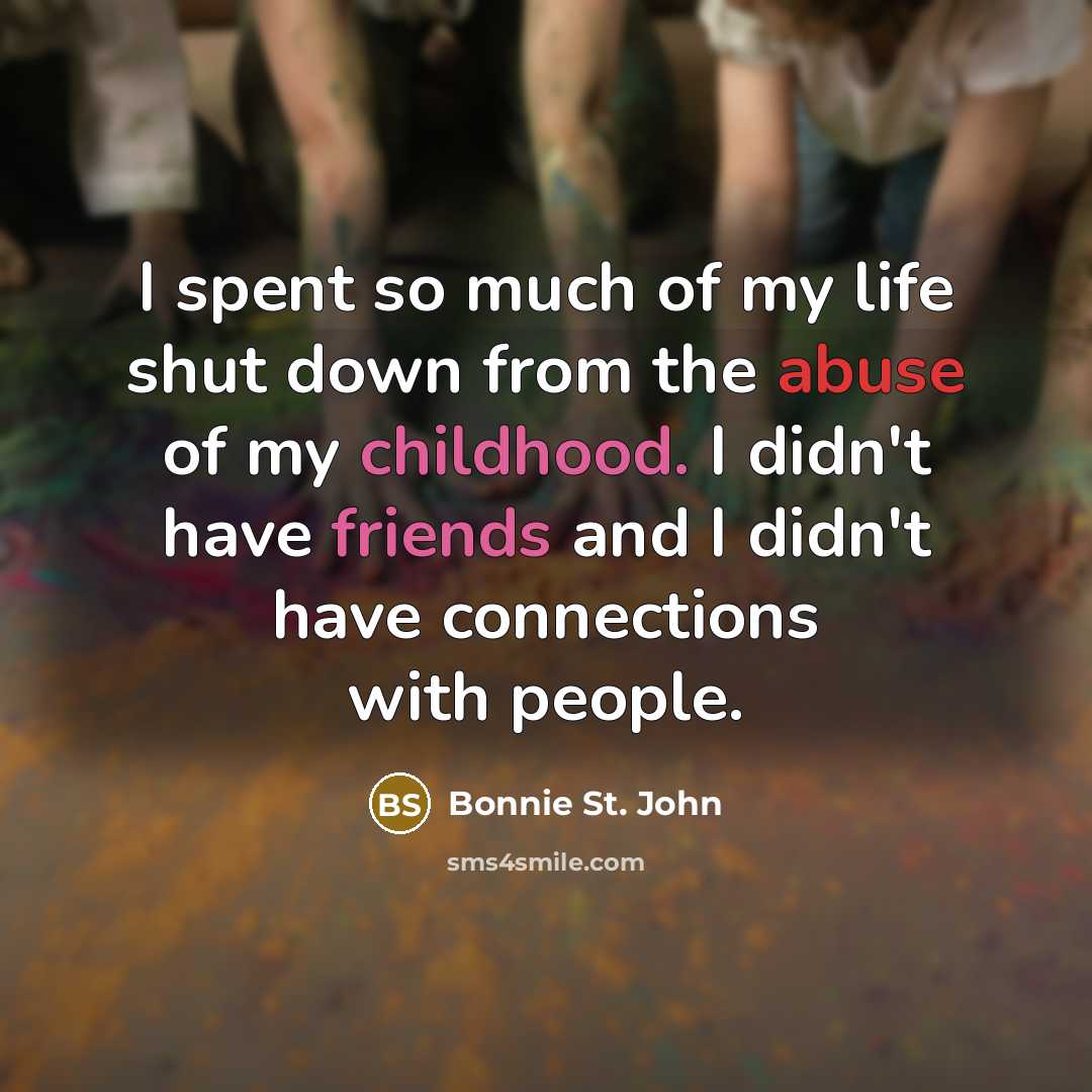 “I spent so much of my life shut down from…” quote by Bonnie St. John