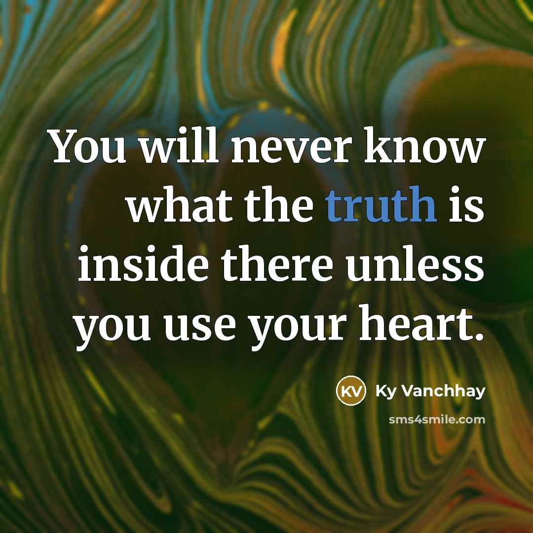 “You will never know what the truth is inside there…” quote by Ky Vanchhay