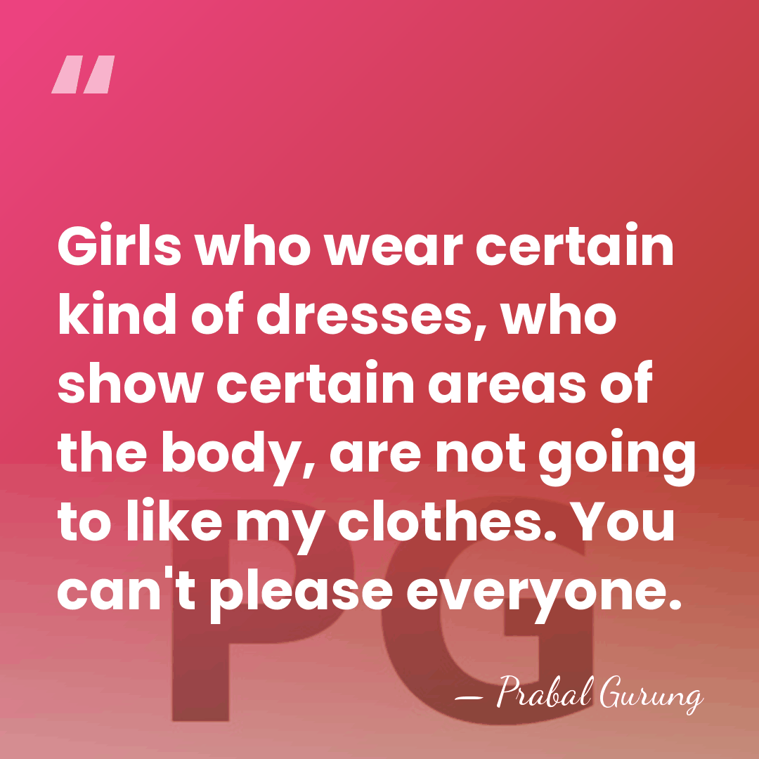 Girls who wear certain kind of dresses, who show certain areas of&hellip; - Prabal Gurung