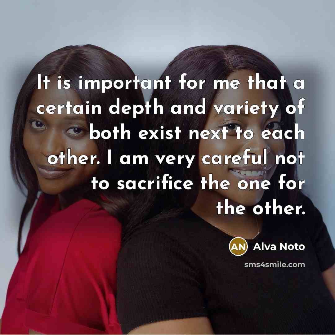 “It is important for me that a certain depth and…” quote by Alva Noto