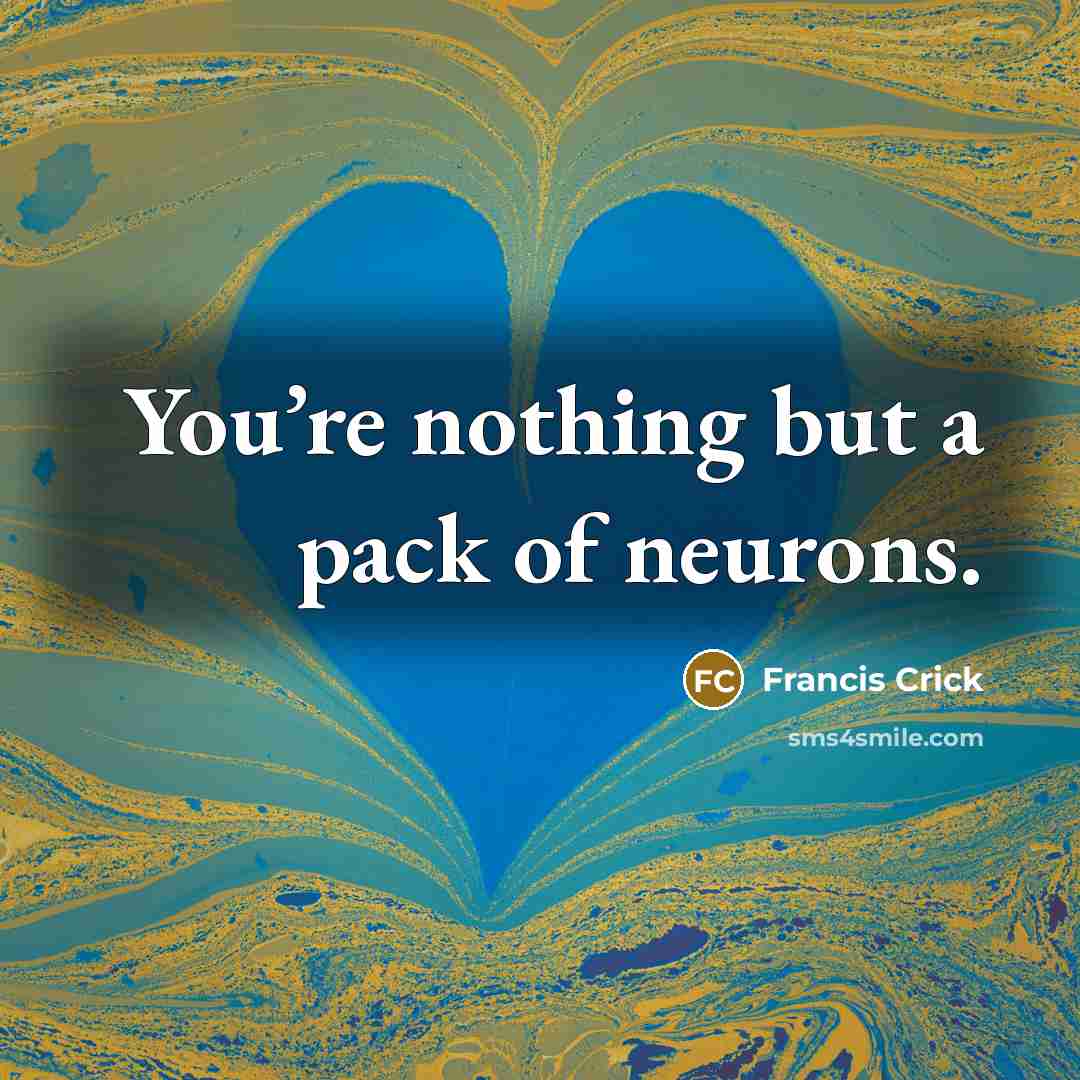 “You’re nothing but a pack of neurons.…” quote by Francis Crick