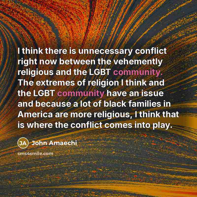 “I think there is unnecessary conflict right now between the…” quote by John Amaechi