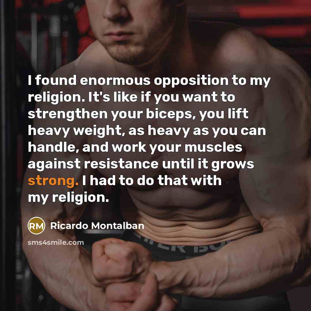 “I found enormous opposition to my religion. It's like if…” quote by Ricardo Montalban