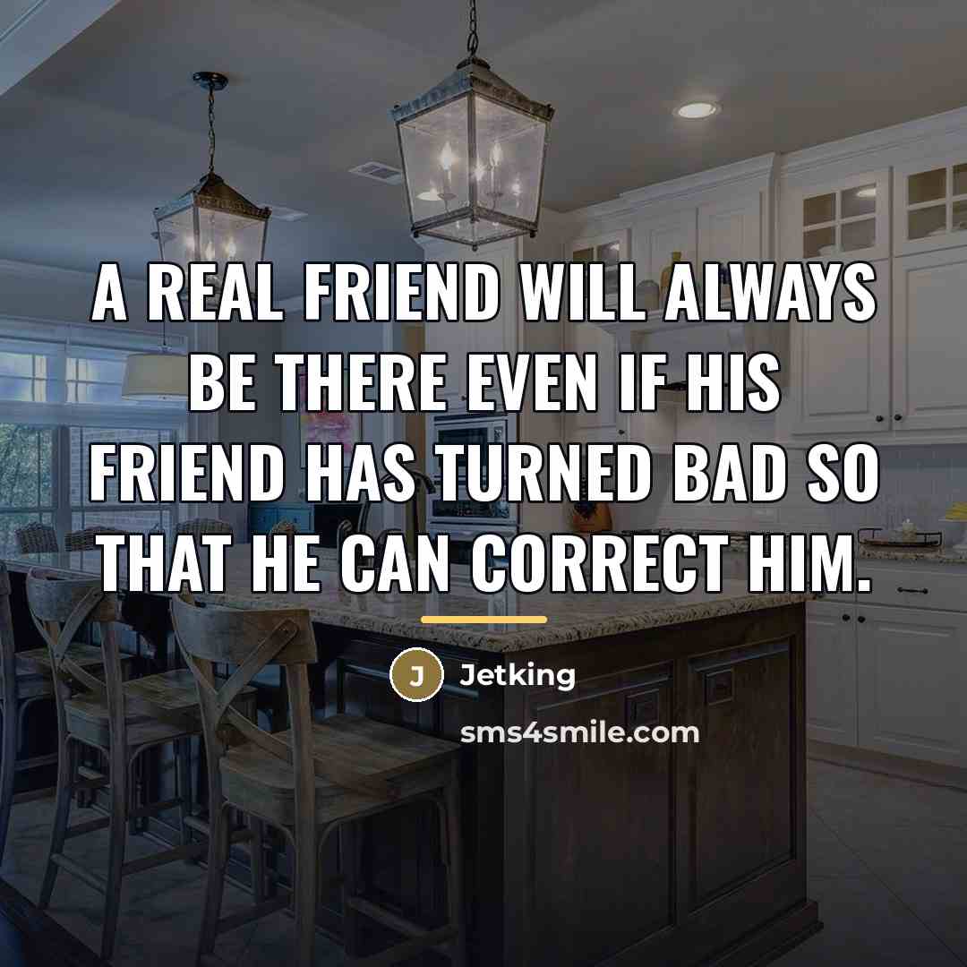 “A real friend will always be there even if his…” quote by Jetking