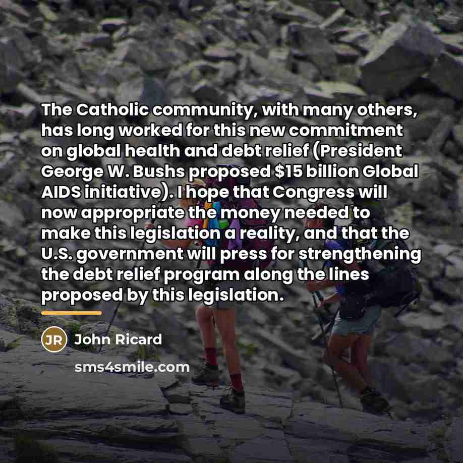 “The Catholic community, with many others, has long worked for…” quote by John Ricard