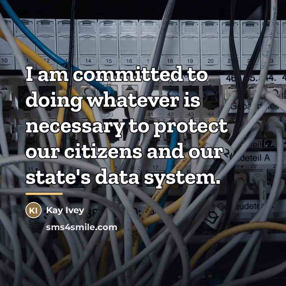 “I am committed to doing whatever is necessary to protect…” quote by Kay Ivey