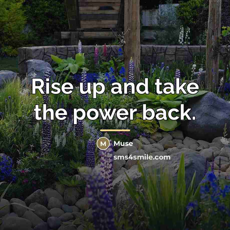 “Rise up and take the power back.…” quote by Muse