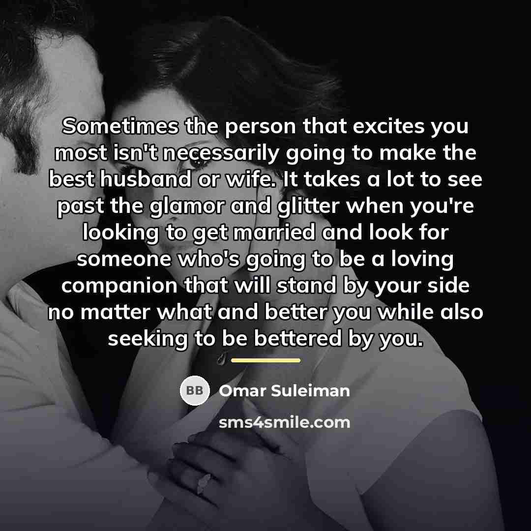 “Sometimes the person that excites you most isn't necessarily going…” quote by Omar Suleiman
